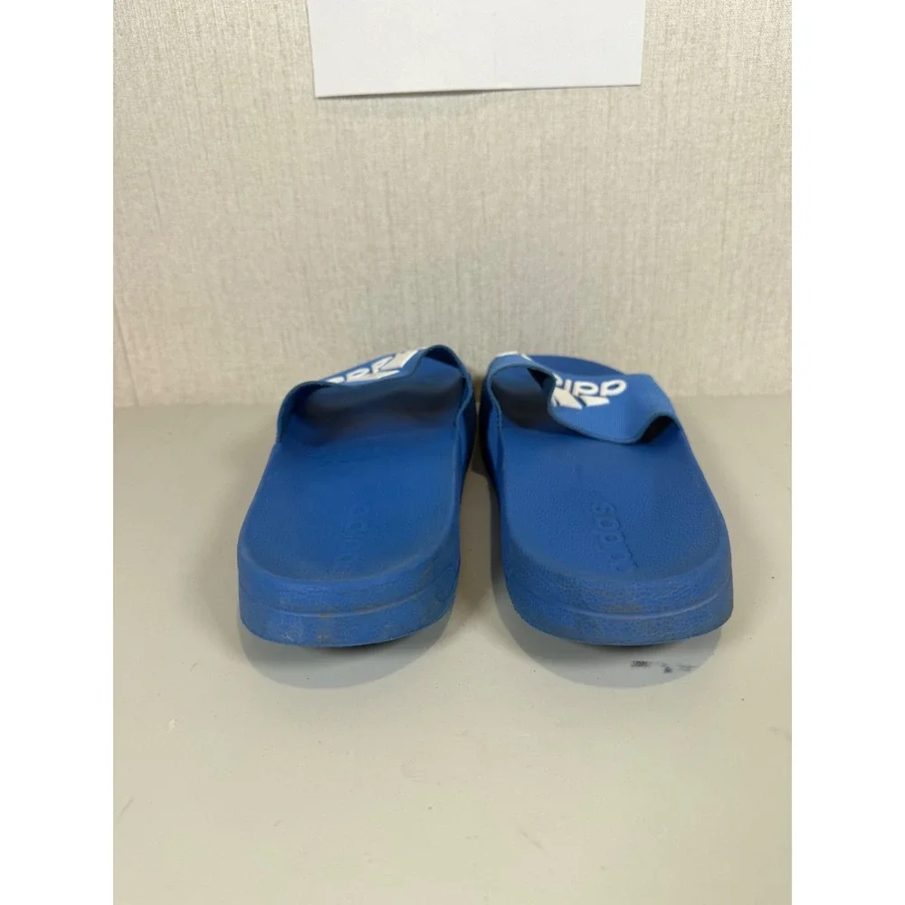 Adidas Cloudfoam Adilette Slides Blue White‎ Mens Athletic Sandals Logo B18